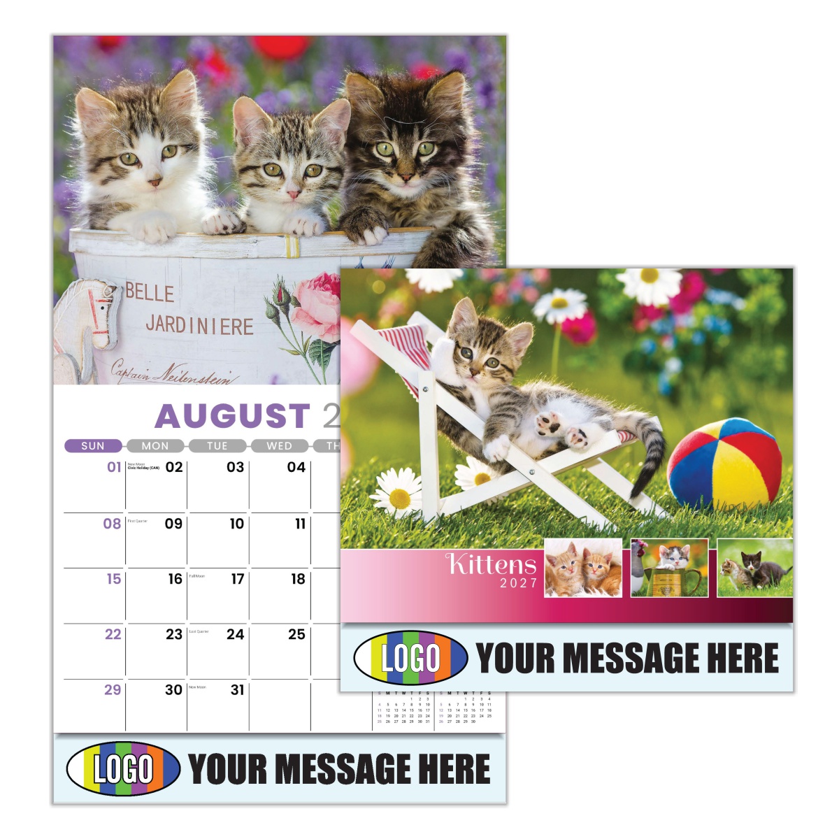 2027 Kittens Business Promotional Calendar