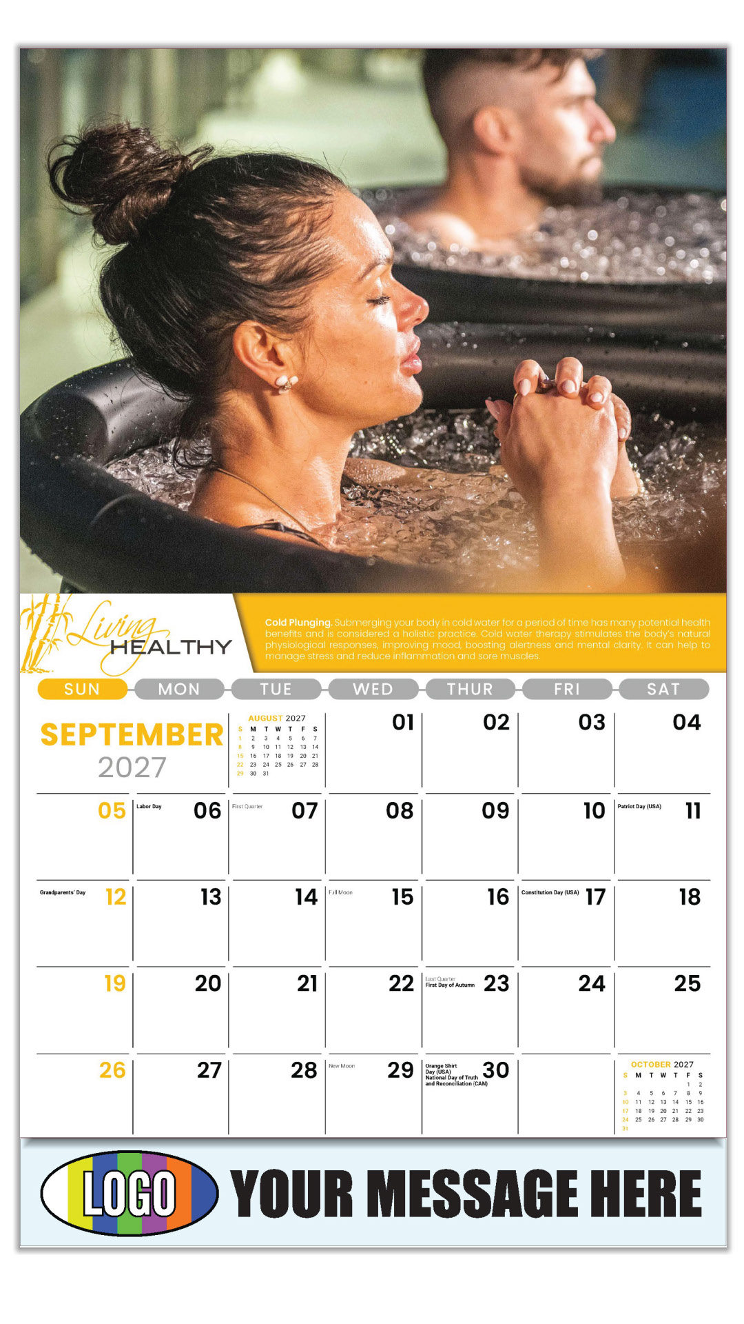 2027 Living Healthy Business Promotional Calendar