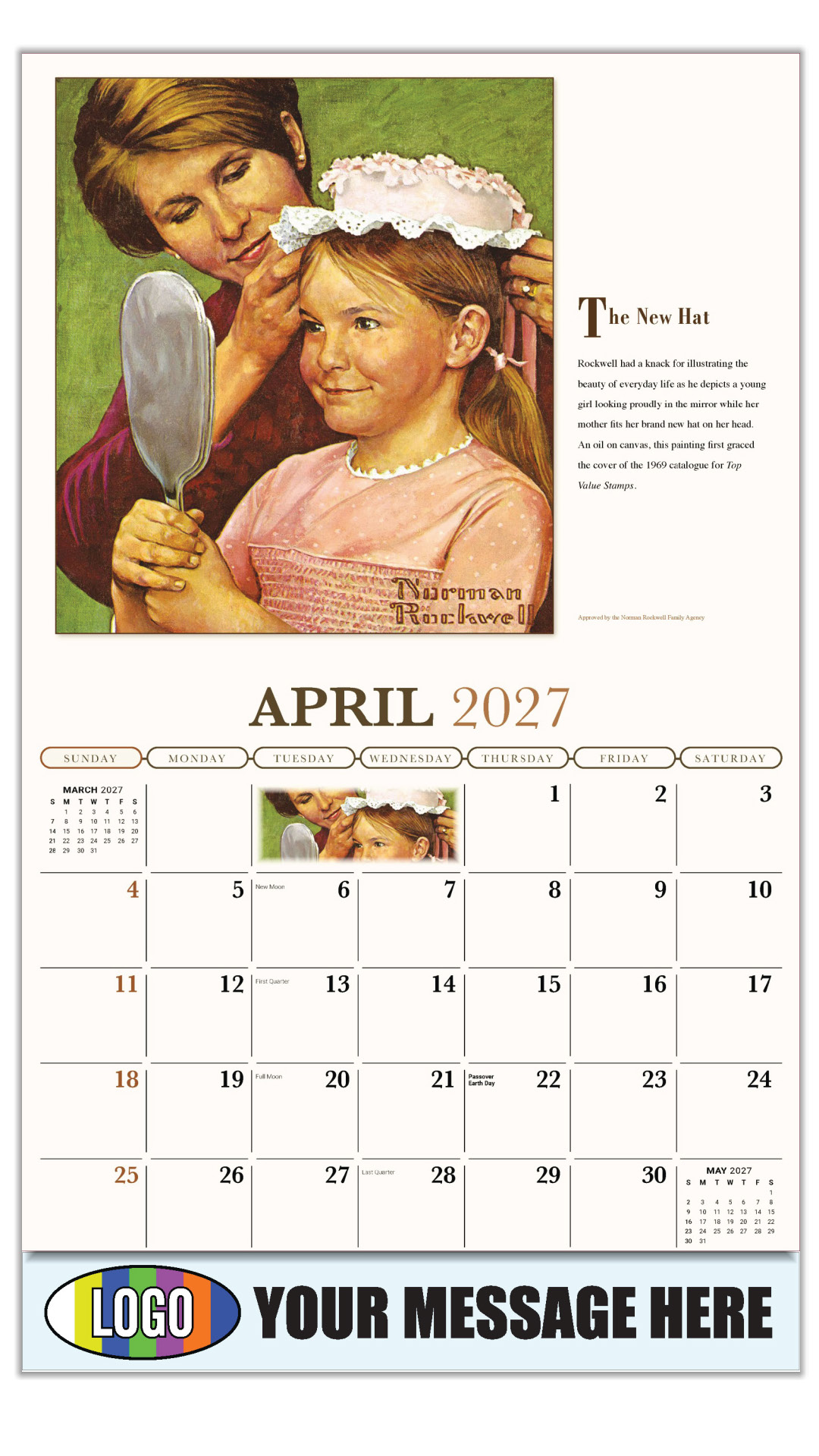 2027 Norman Rockwell Business Promotional Calendar - Memorable Images