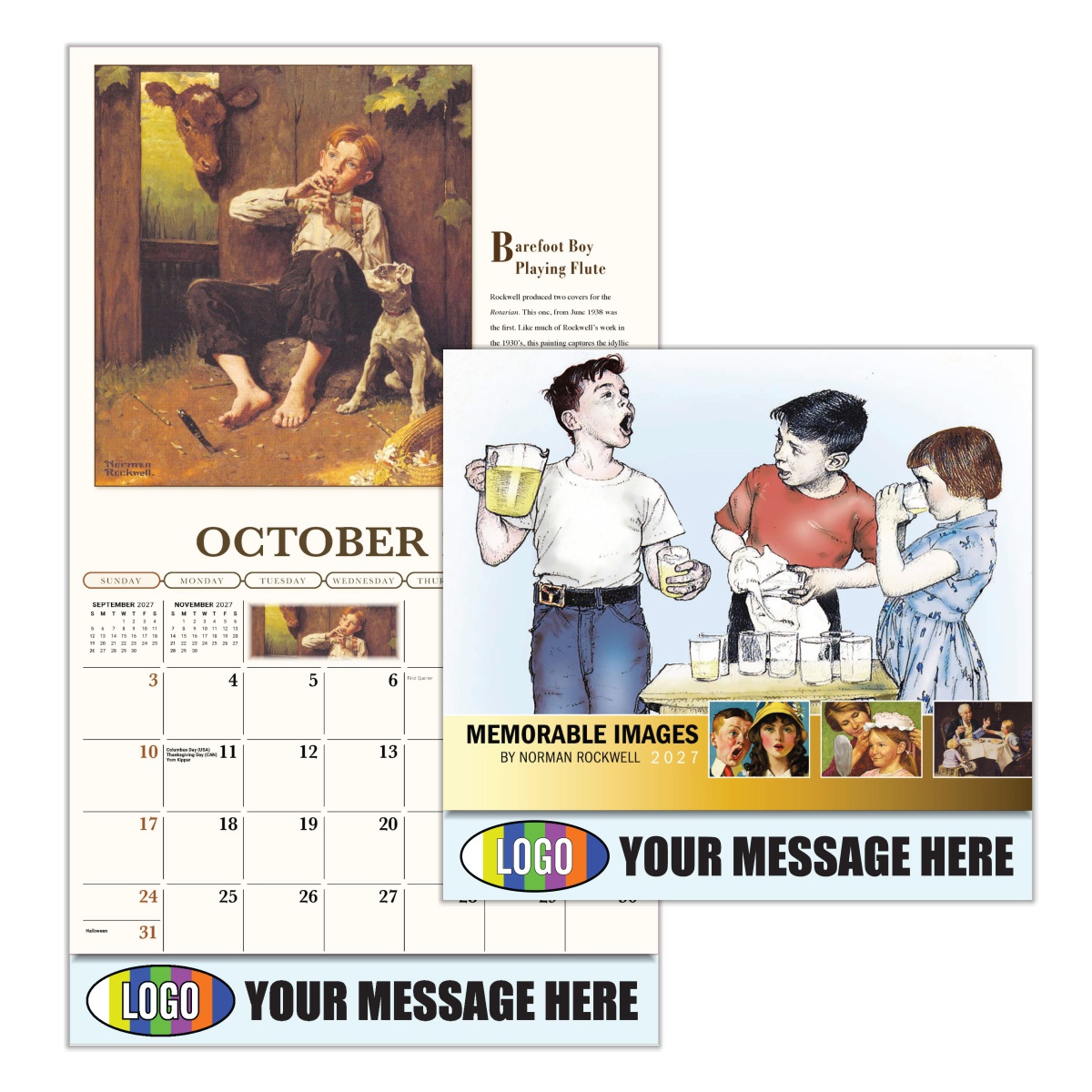 2027 Norman Rockwell Business Promotional Calendar - Memorable Images