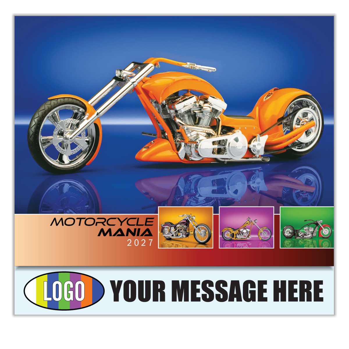 2027 Motorcycle Mania Business Promotional Calendar
