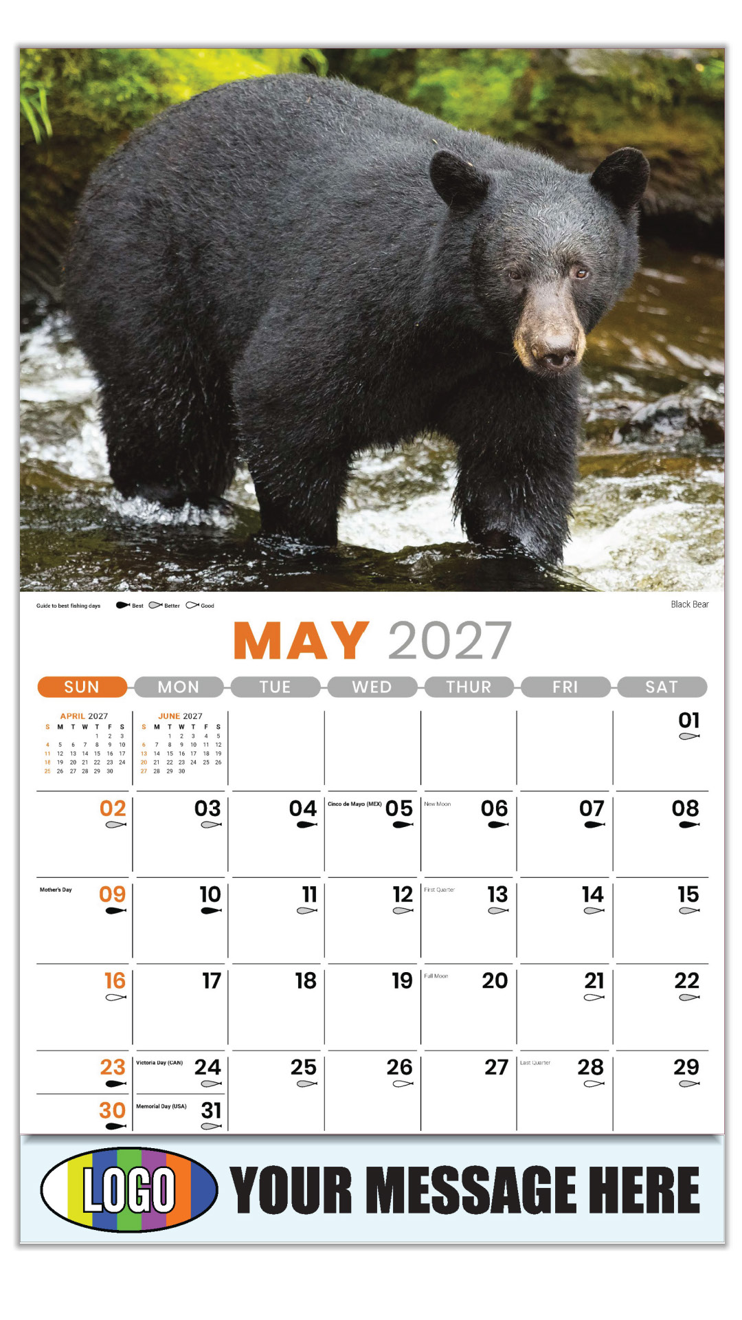2027 North American Wildlife Business Promotional Calendar