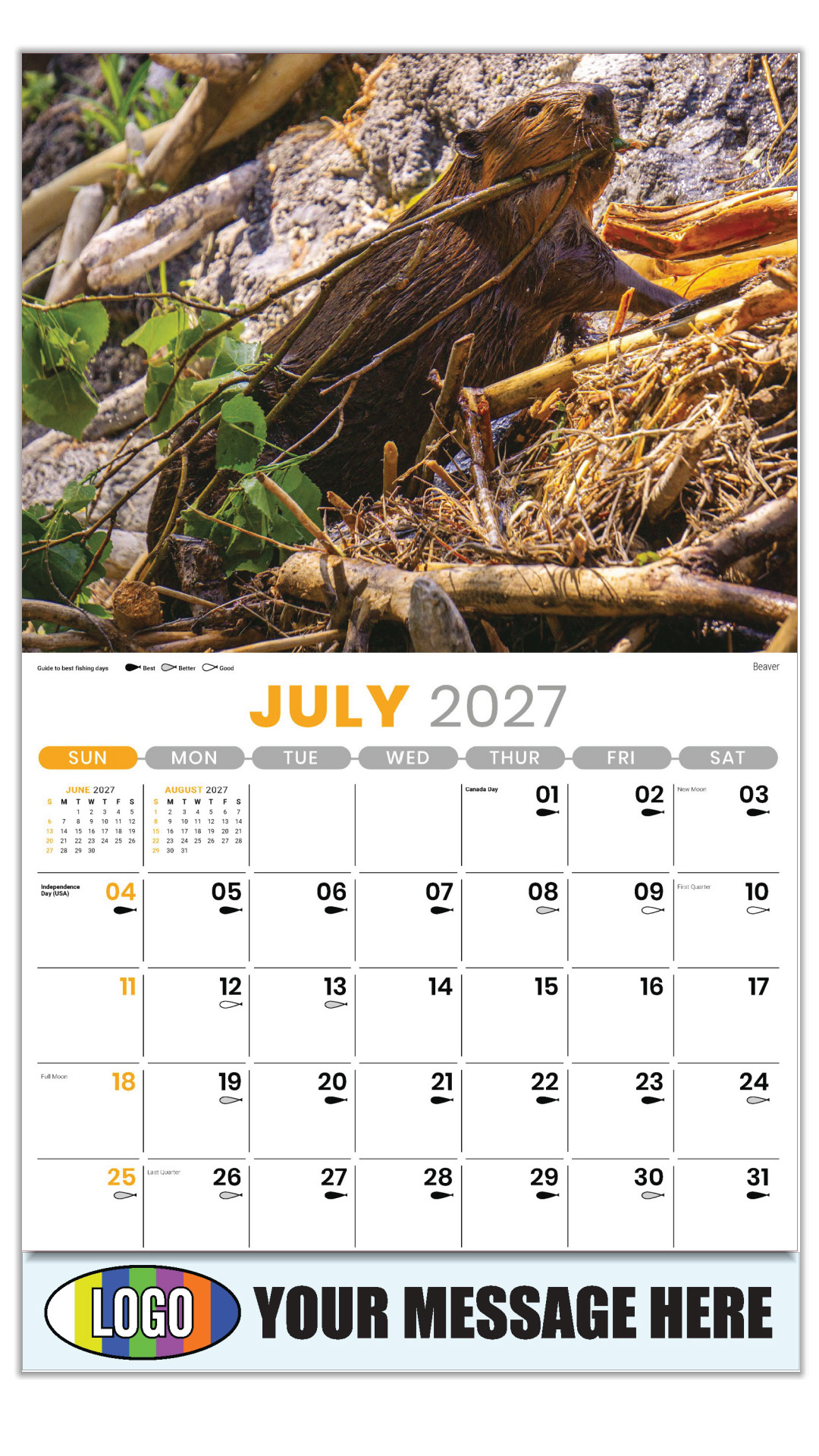 2027 North American Wildlife Business Promotional Calendar