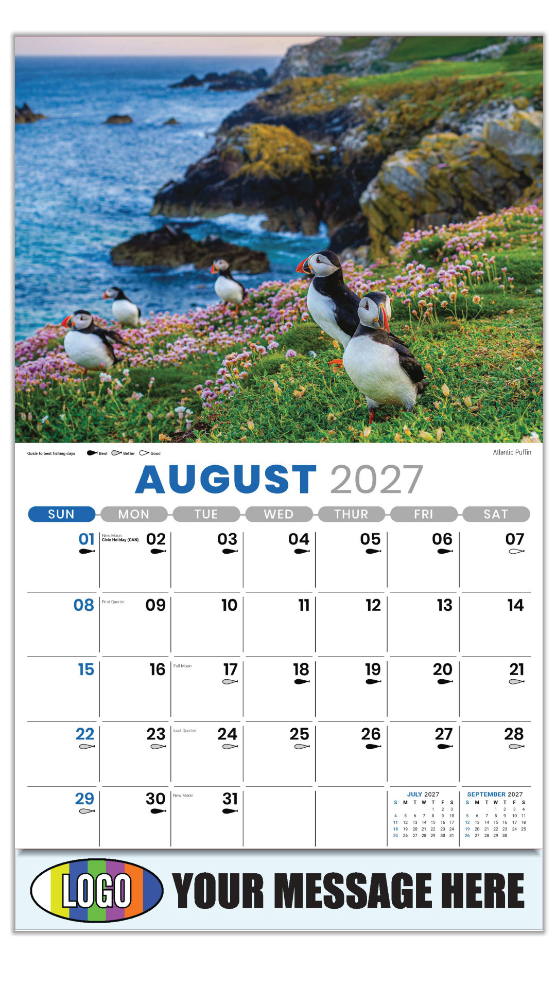 2027 North American Wildlife Business Promotional Calendar