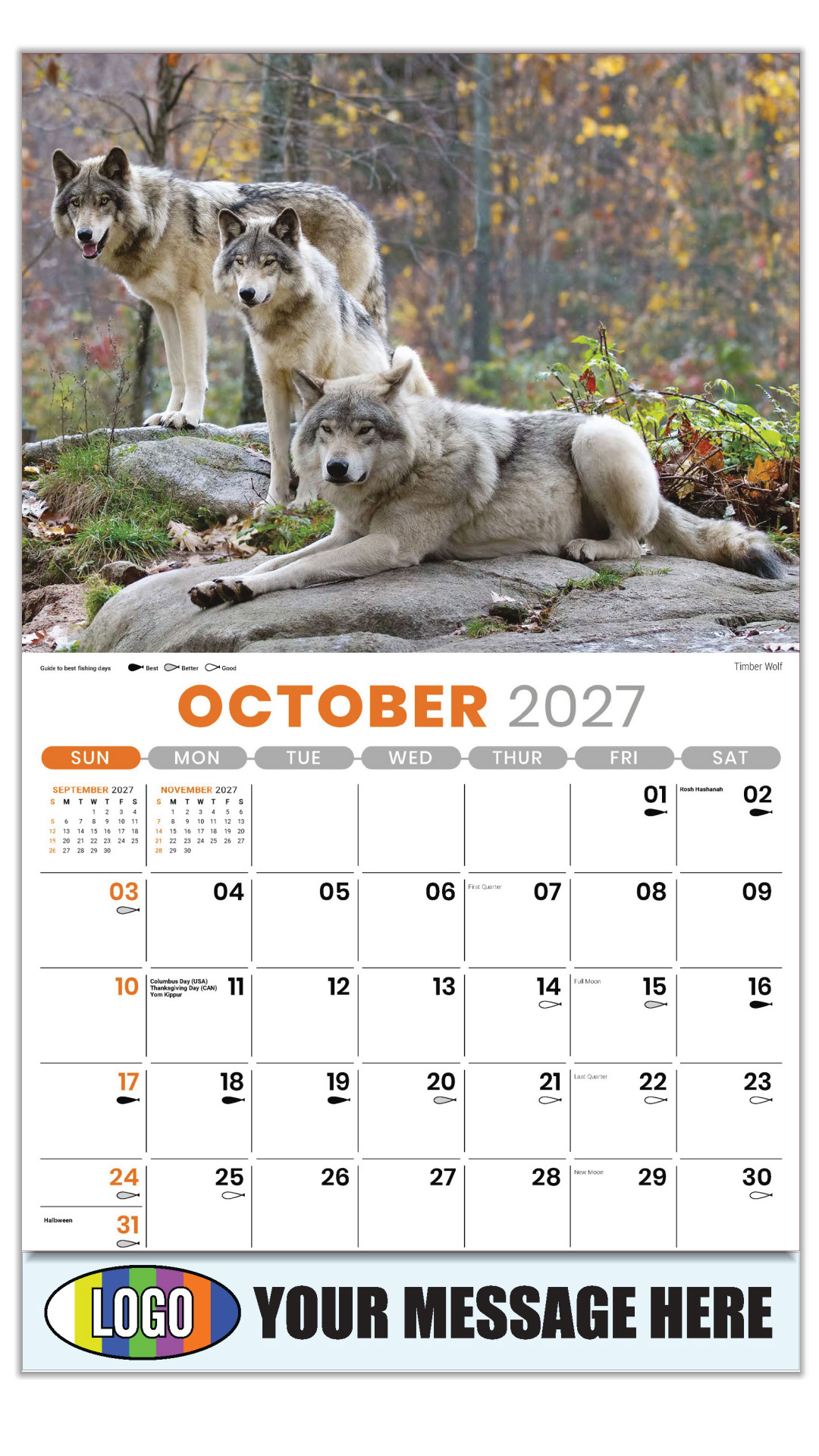 2027 North American Wildlife Business Promotional Calendar