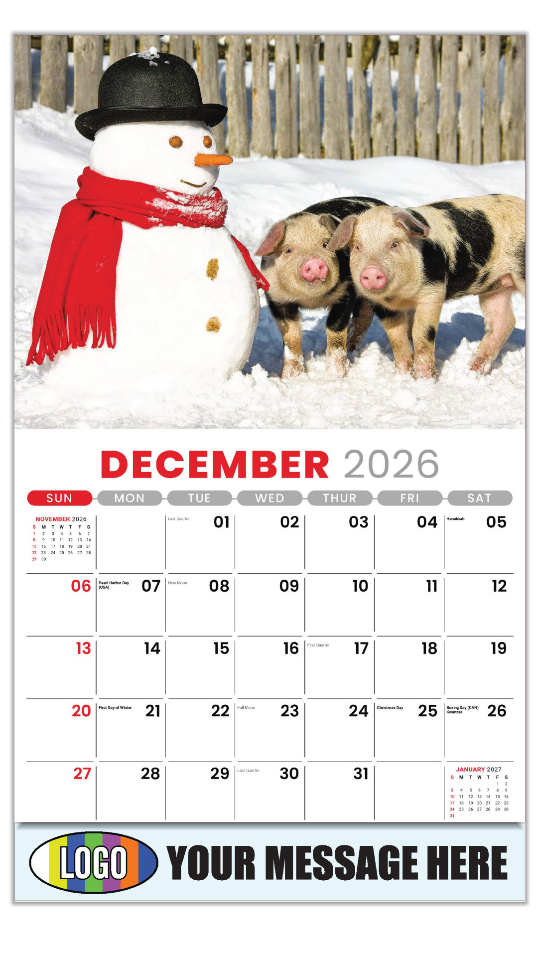 2027 Pets Business Promotional Calendar