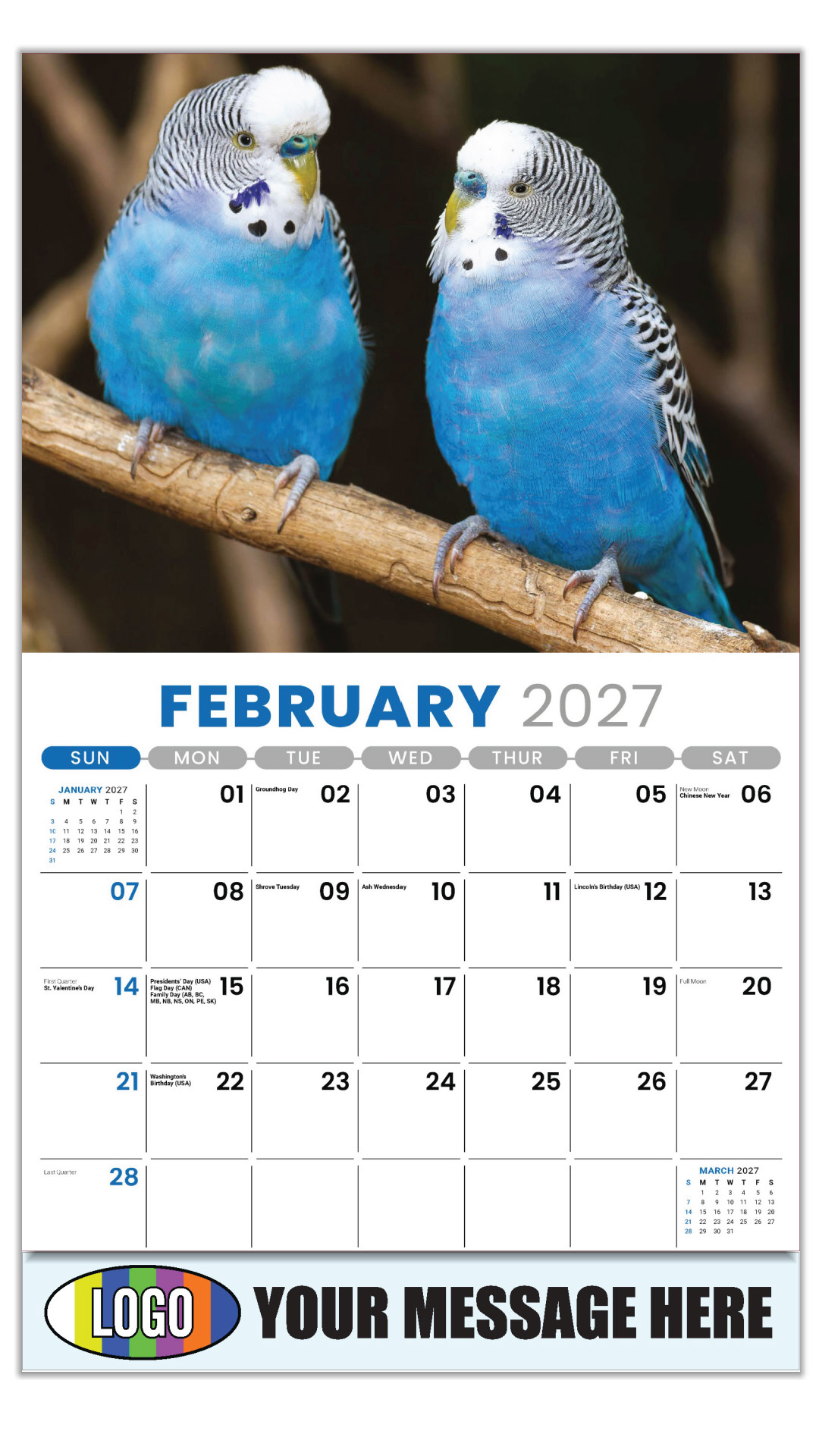 2027 Pets Business Promotional Calendar