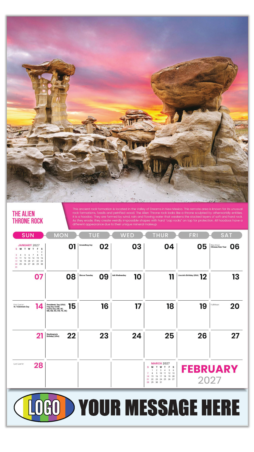 2027 Planet Earth Business Promotional Calendar