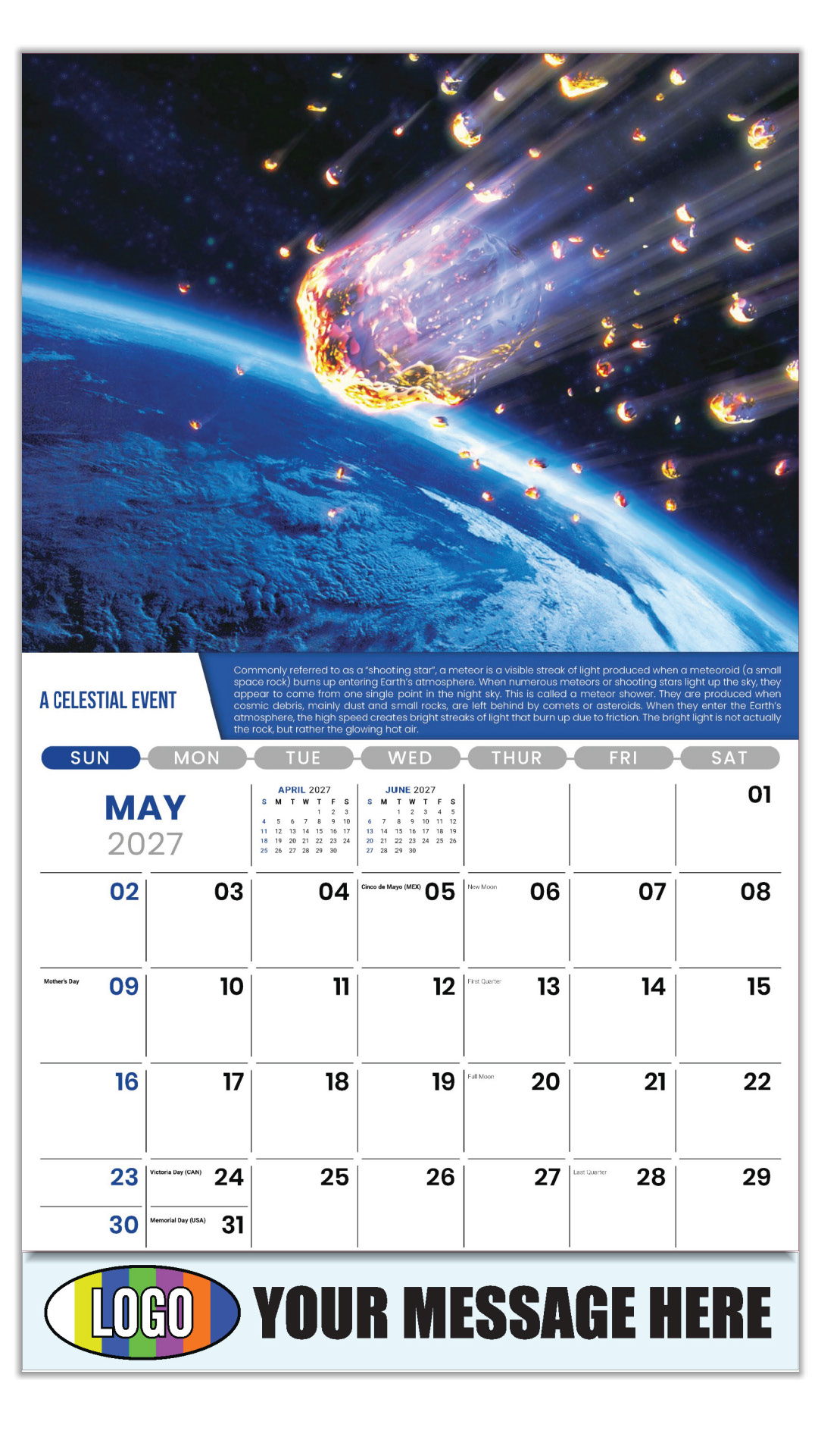 2027 Planet Earth Business Promotional Calendar