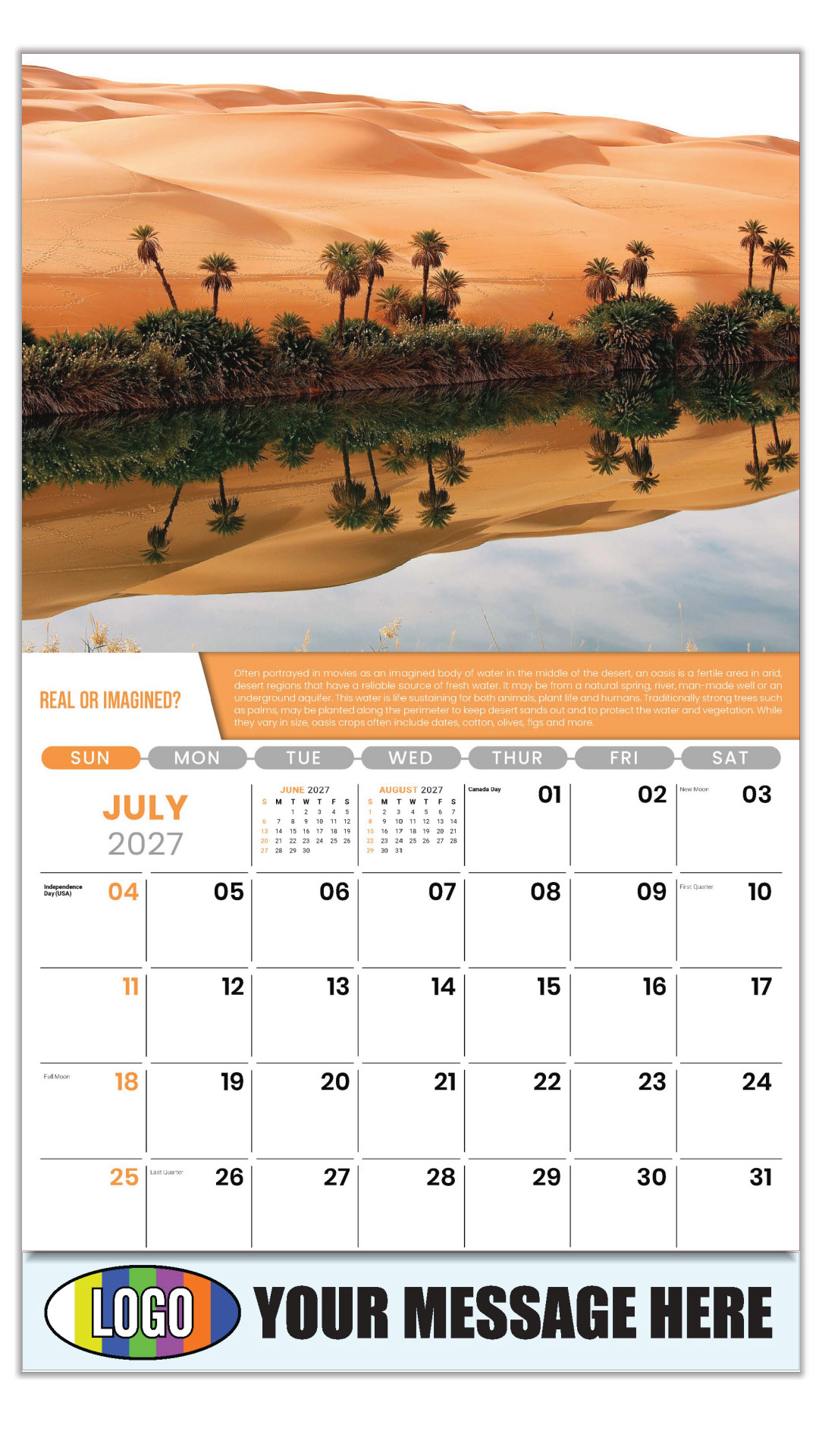 2027 Planet Earth Business Promotional Calendar