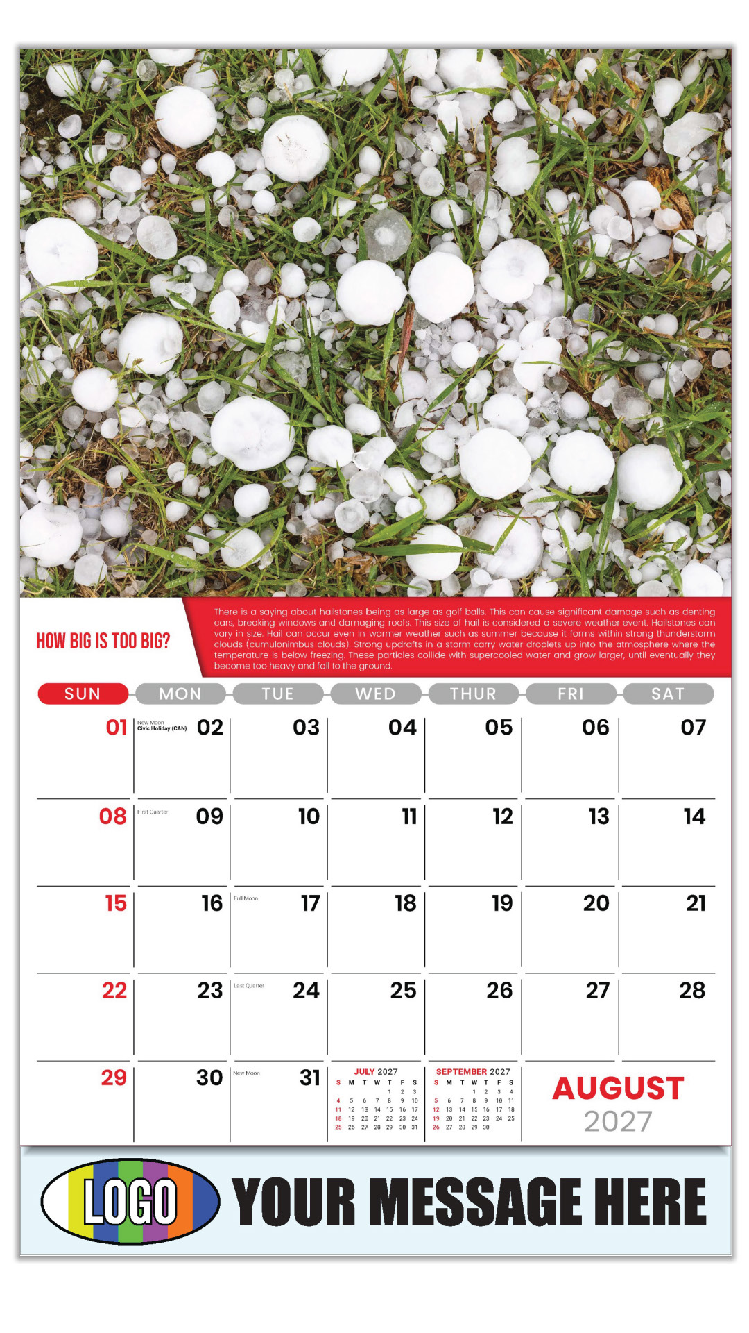 2027 Planet Earth Business Promotional Calendar