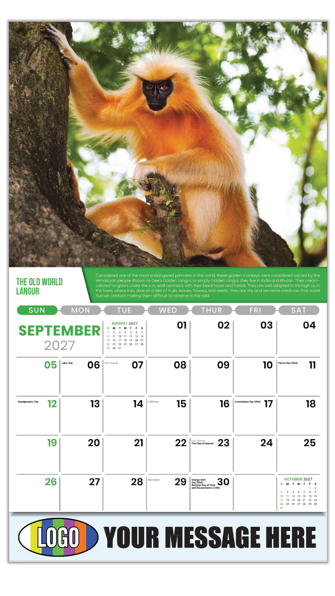 2027 Planet Earth Business Promotional Calendar