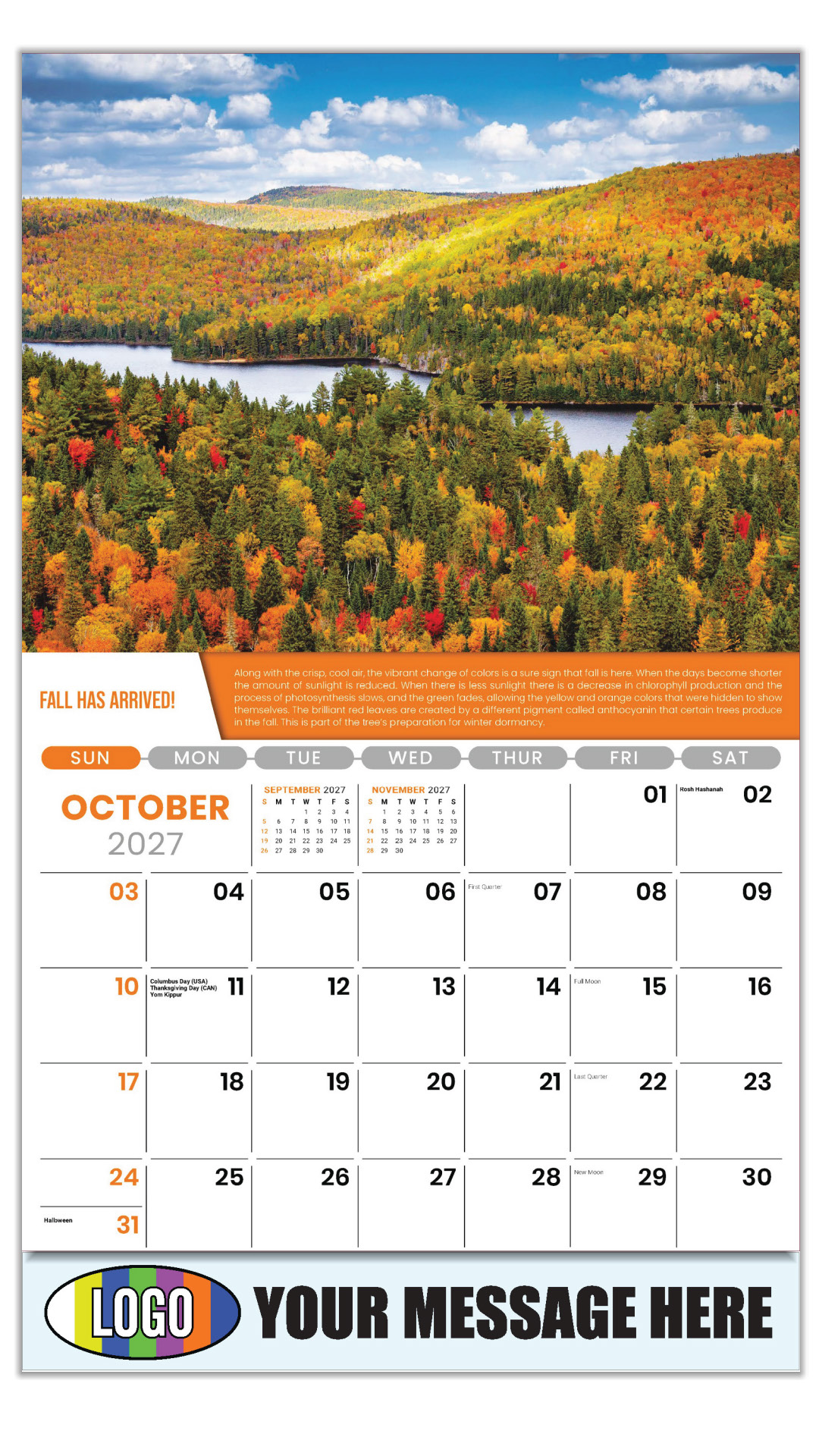 2027 Planet Earth Business Promotional Calendar