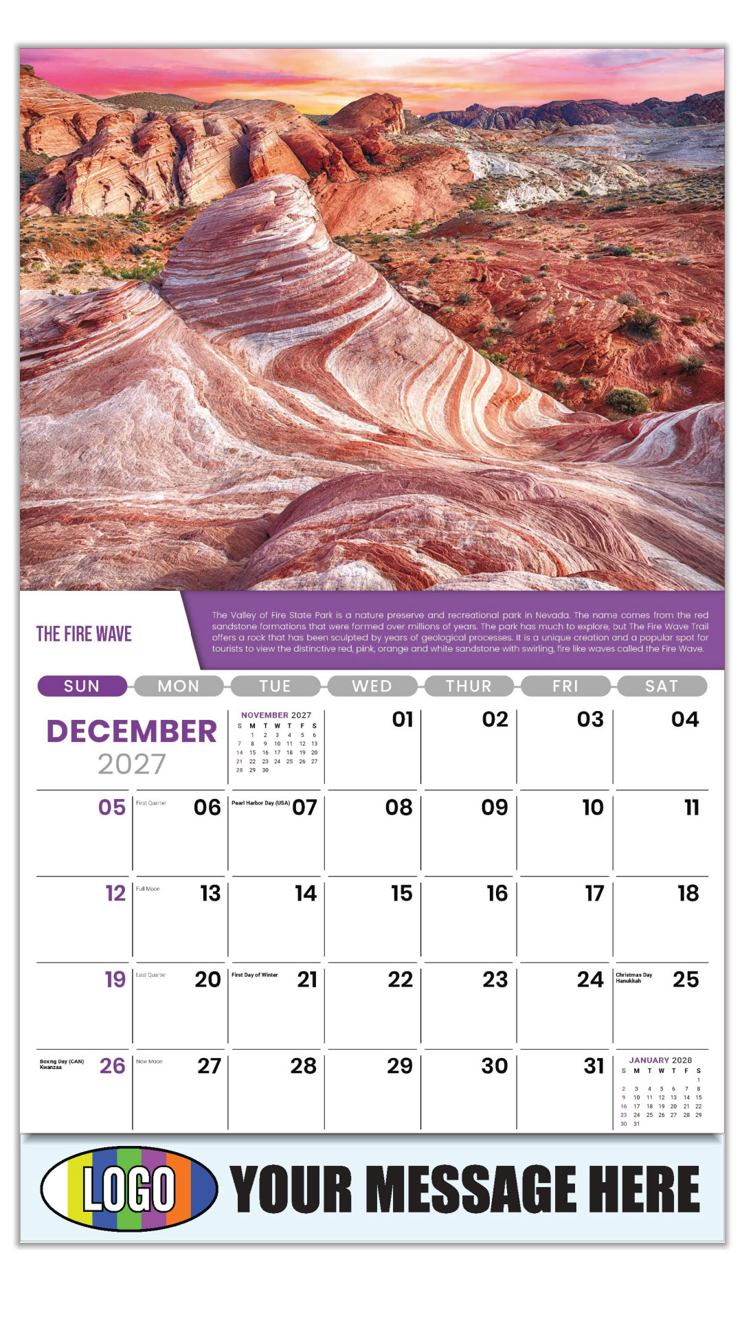 2027 Planet Earth Business Promotional Calendar