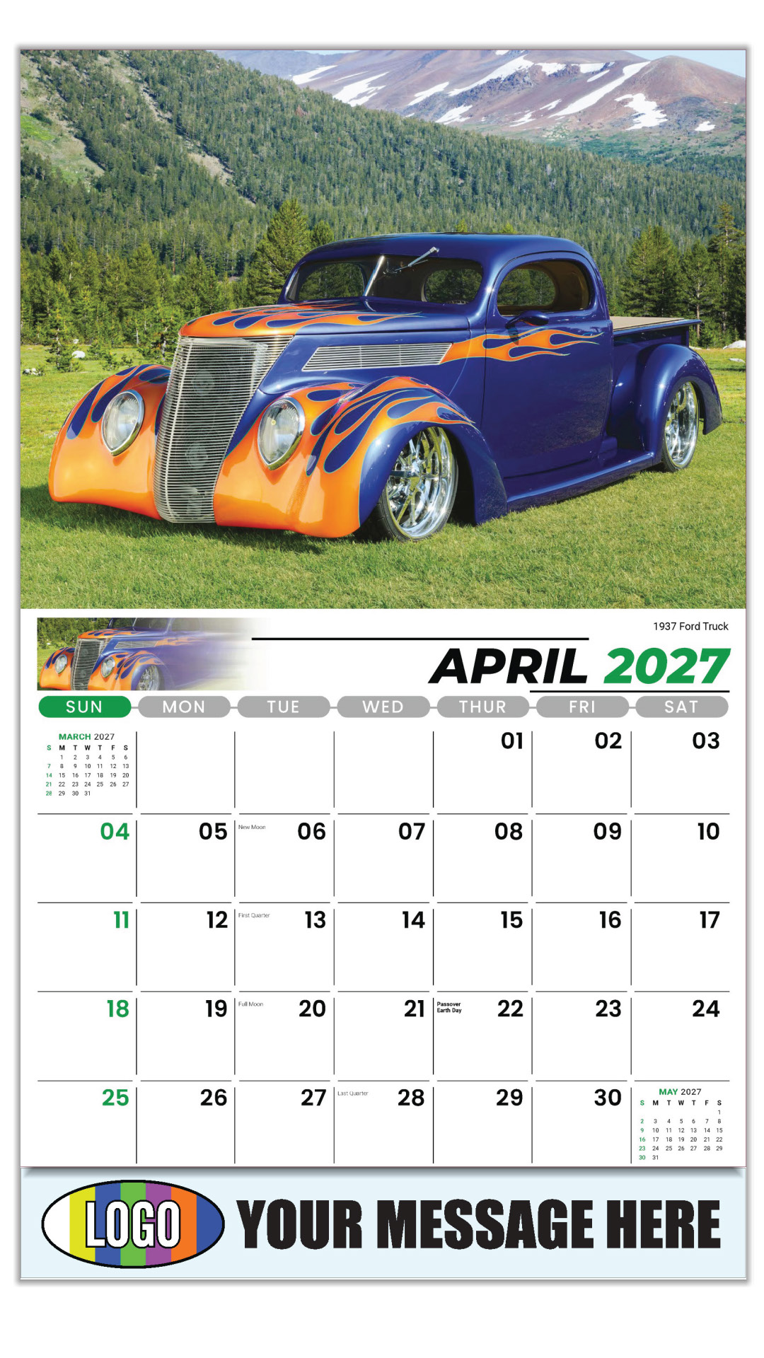 2027 Pumped-Up Pickups Business Promotional Calendar