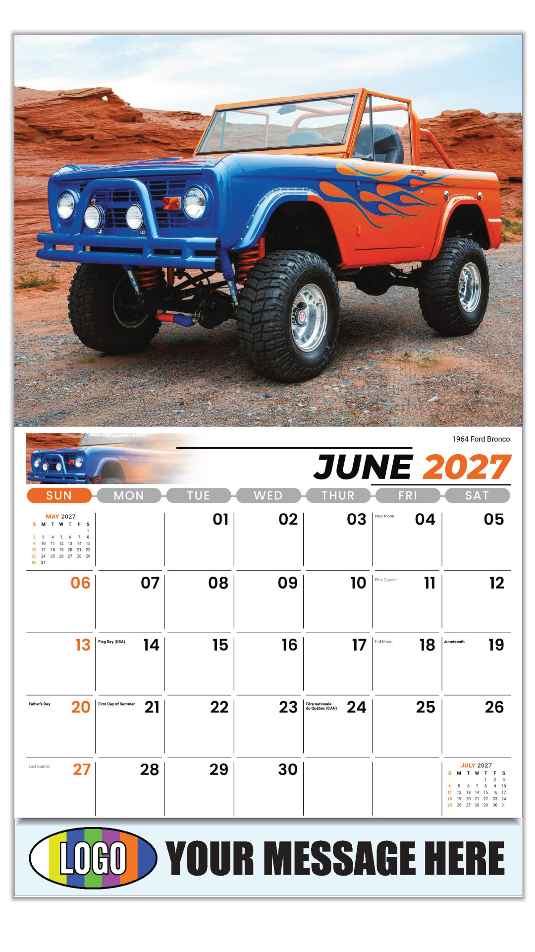 2027 Pumped-Up Pickups Business Promotional Calendar