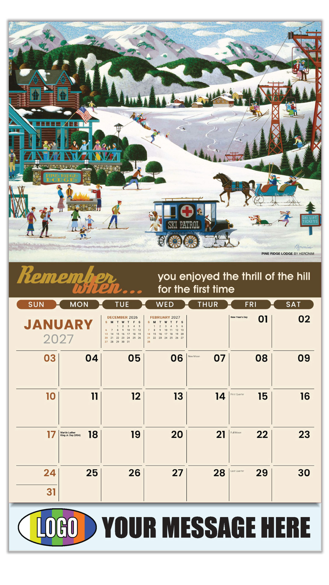 2027 Remember When... Business Promotional Calendar