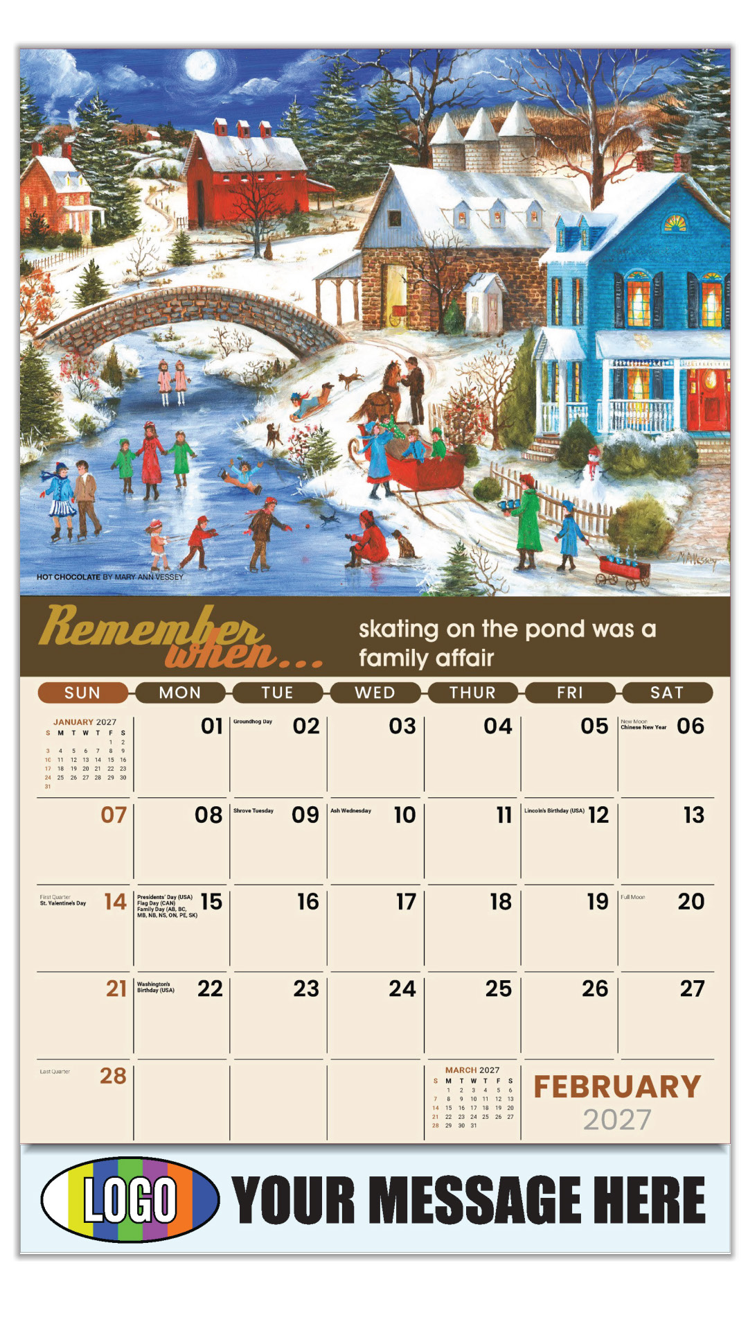 2027 Remember When... Business Promotional Calendar