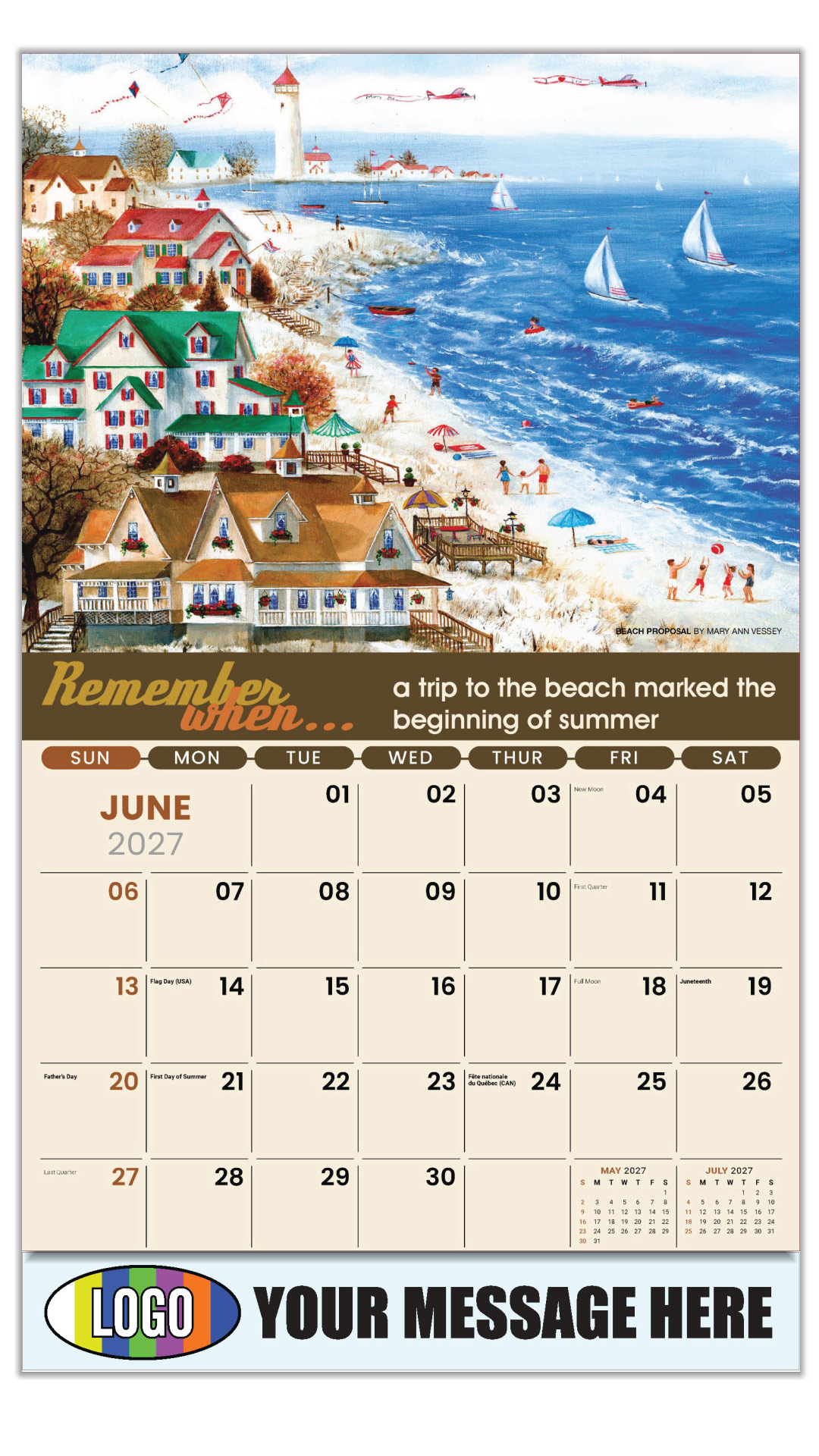 2027 Remember When... Business Promotional Calendar