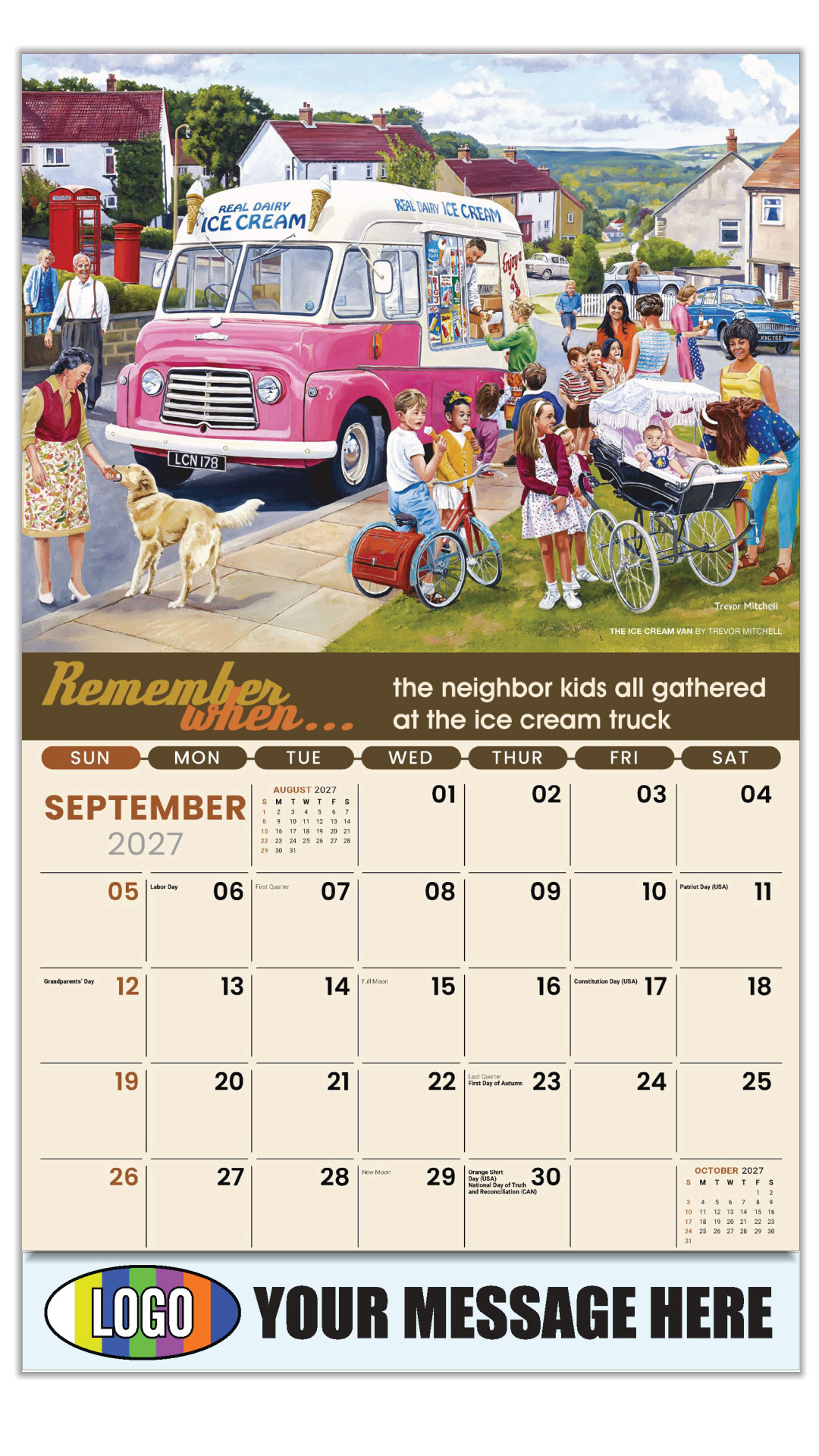 2027 Remember When... Business Promotional Calendar