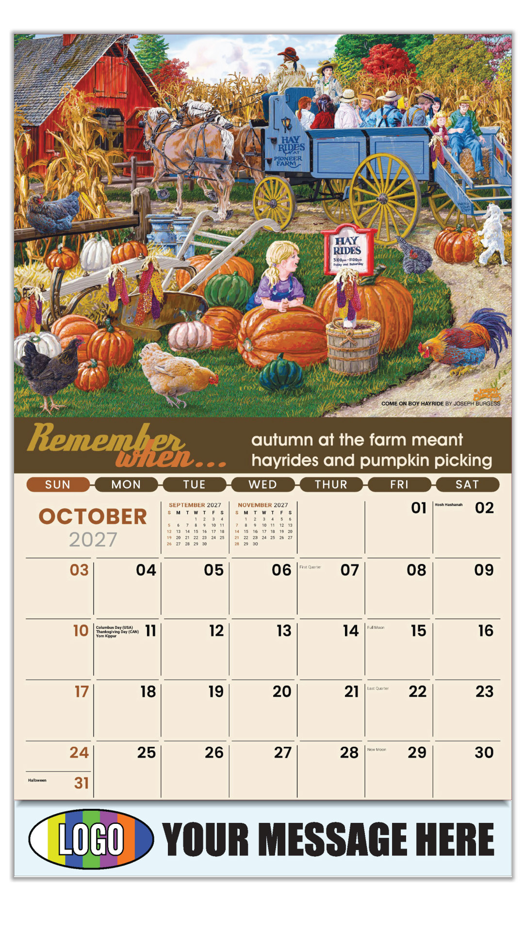 2027 Remember When... Business Promotional Calendar