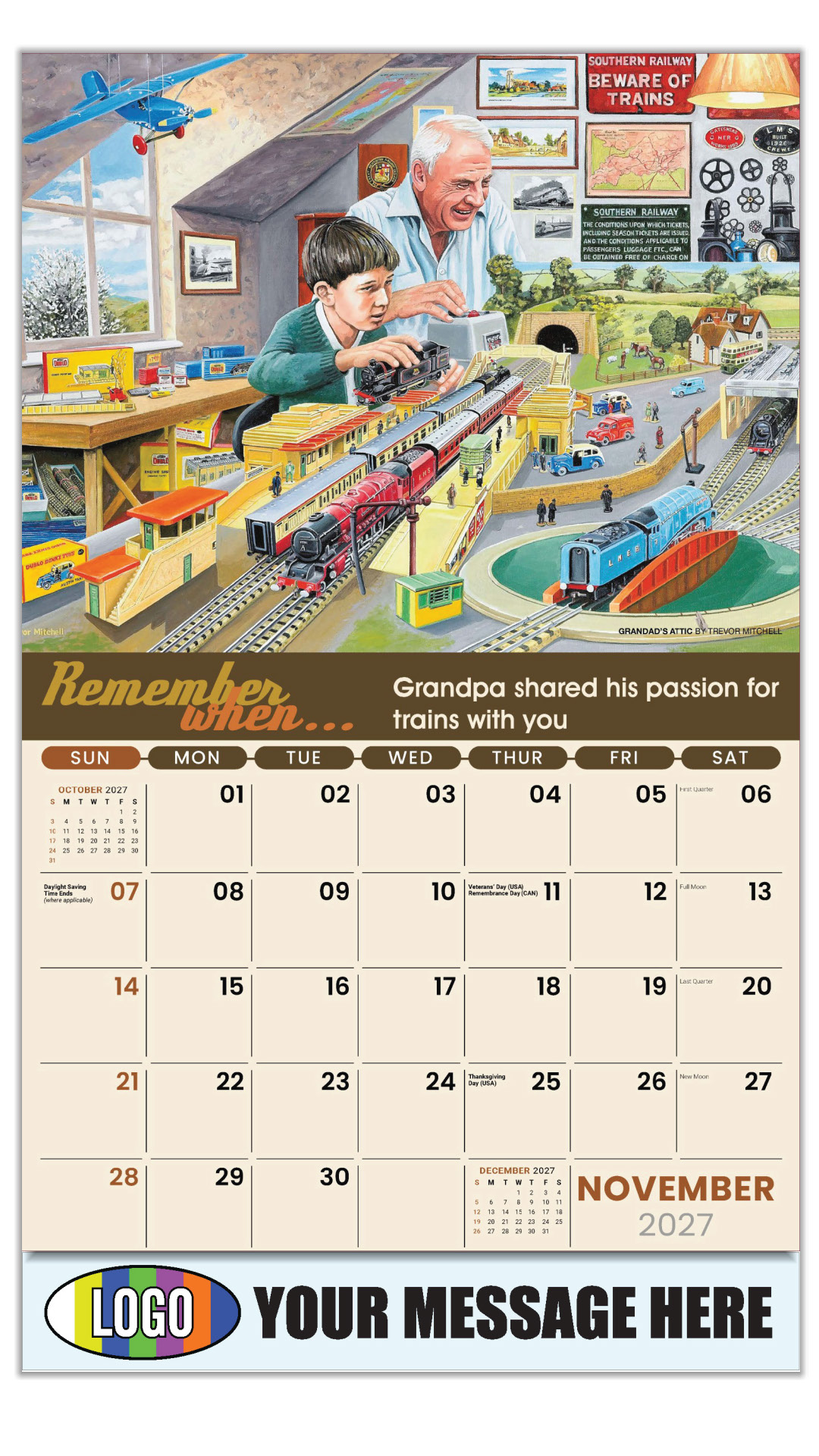 2027 Remember When... Business Promotional Calendar