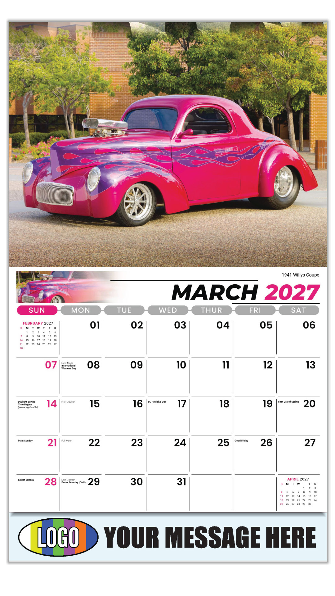 2027 Road Warriors Business Promotional Calendar