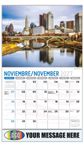 2027 Bilingual Business Promotional Calendar - Scenes of America