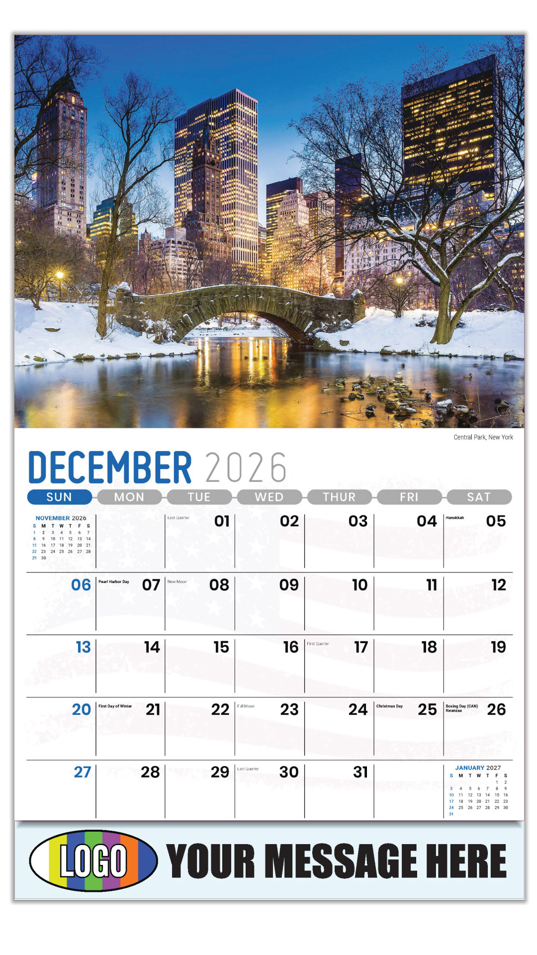 2027 Scenes of America Business Promotional Calendar
