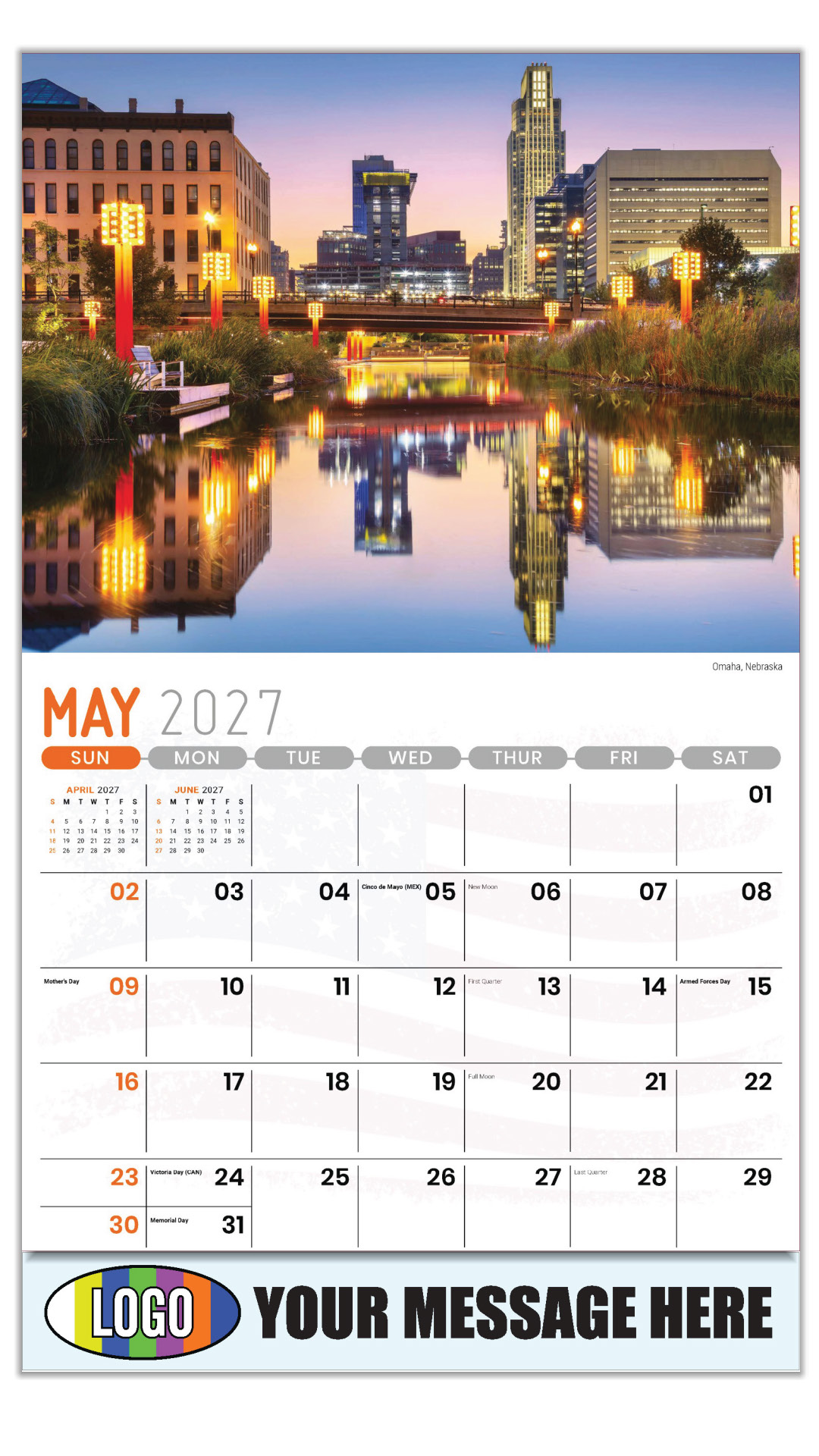 2027 Scenes of America Business Promotional Calendar