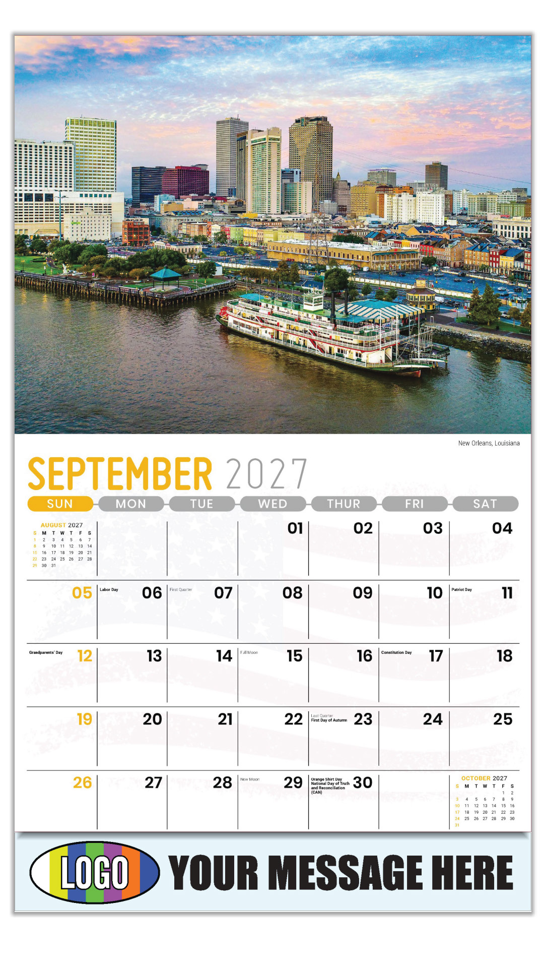 2027 Scenes of America Business Promotional Calendar