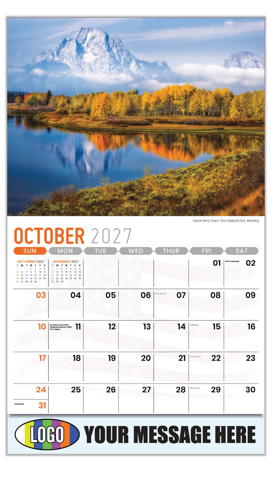 2027 Scenes of America Business Promotional Calendar