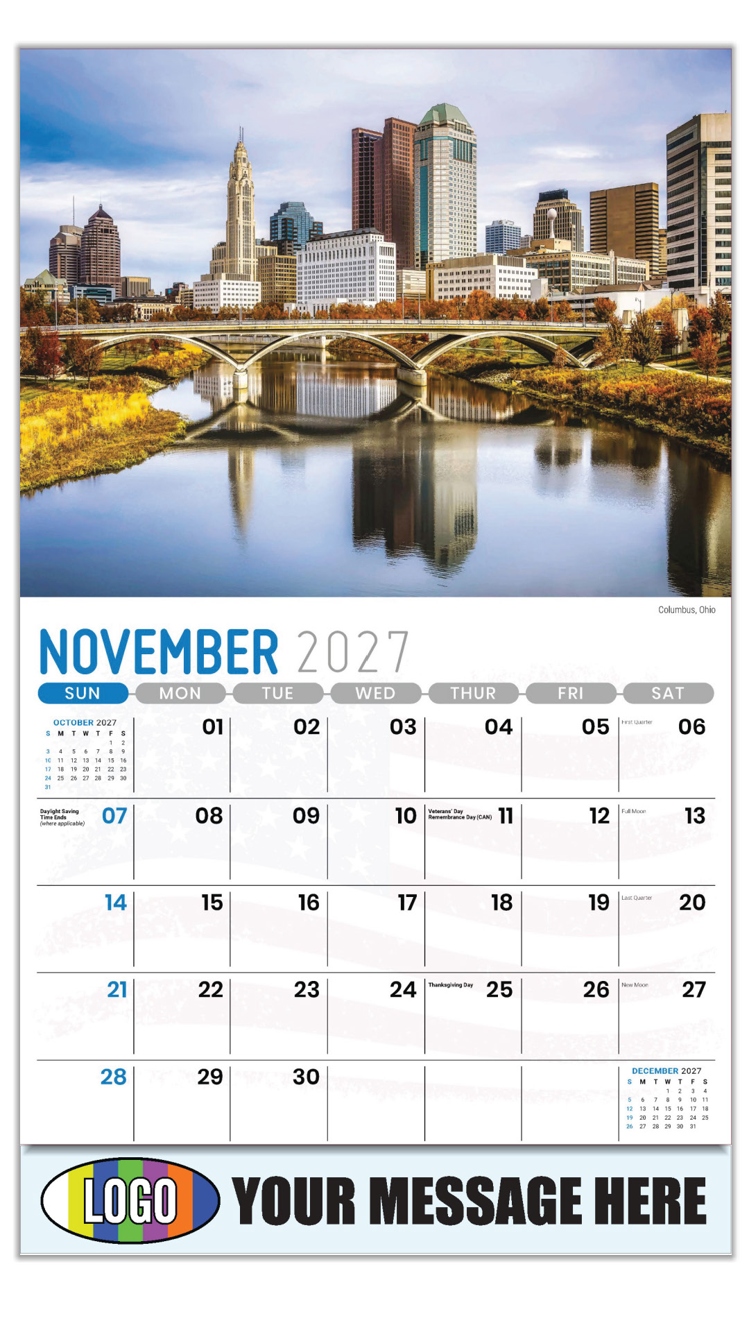 2027 Scenes of America Business Promotional Calendar