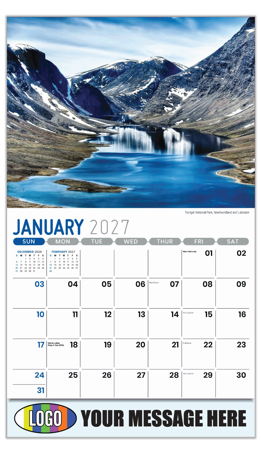 2027 Scenes of Atlantic Canada Business Promotional Calendar
