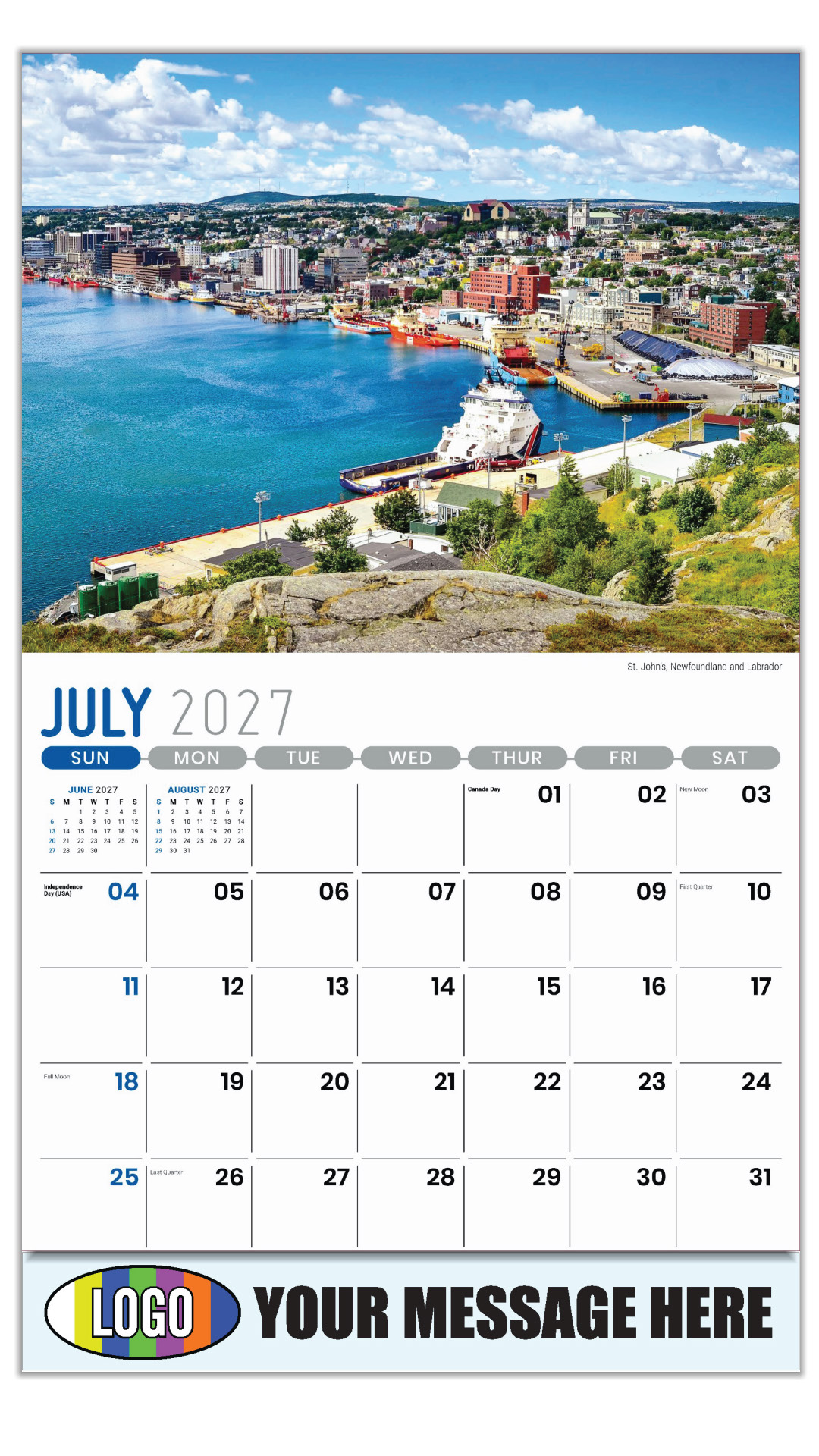 2027 Scenes of Atlantic Canada Business Promotional Calendar