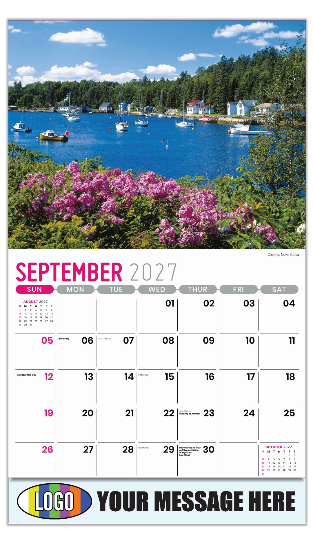 2027 Scenes of Atlantic Canada Business Promotional Calendar