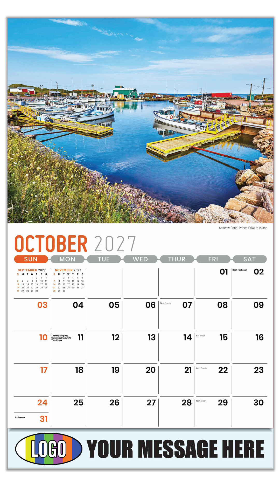 2027 Scenes of Atlantic Canada Business Promotional Calendar