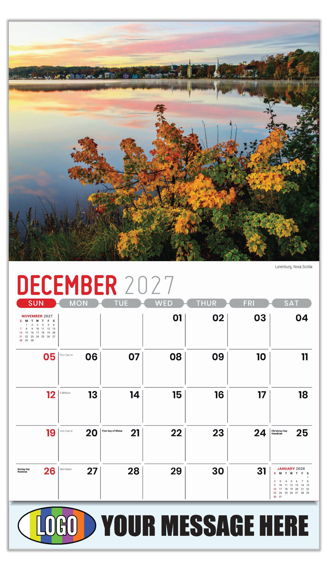 2027 Scenes of Atlantic Canada Business Promotional Calendar