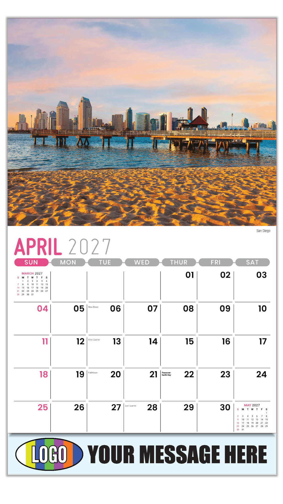 2027 Scenes of California Business Promotional Calendar