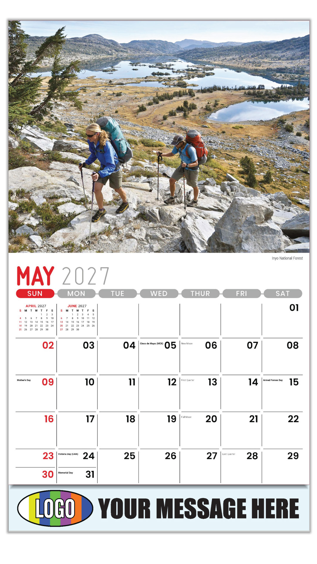 2027 Scenes of California Business Promotional Calendar