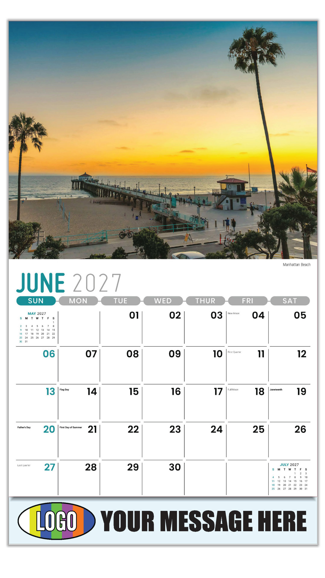 2027 Scenes of California Business Promotional Calendar