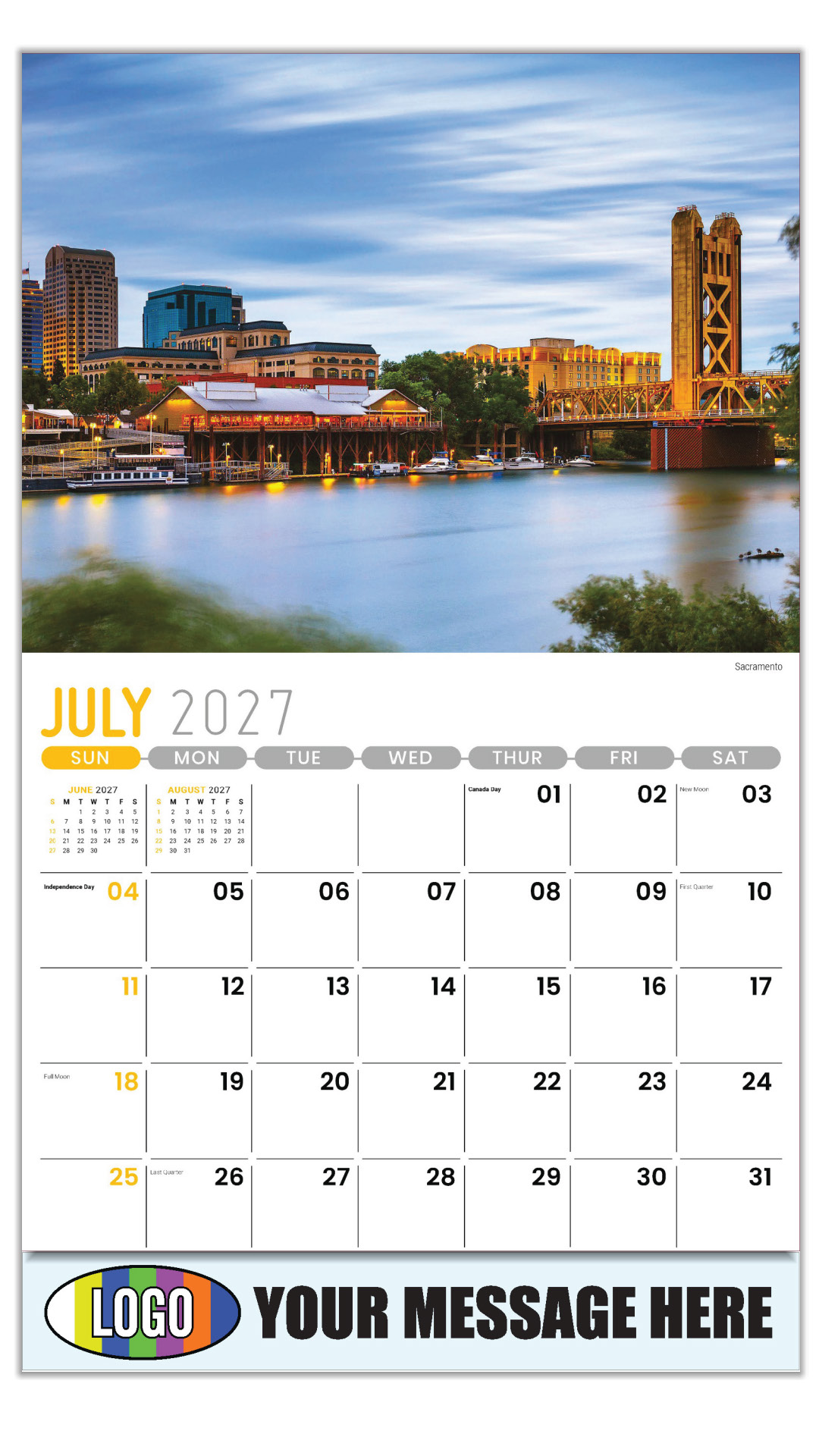 2027 Scenes of California Business Promotional Calendar