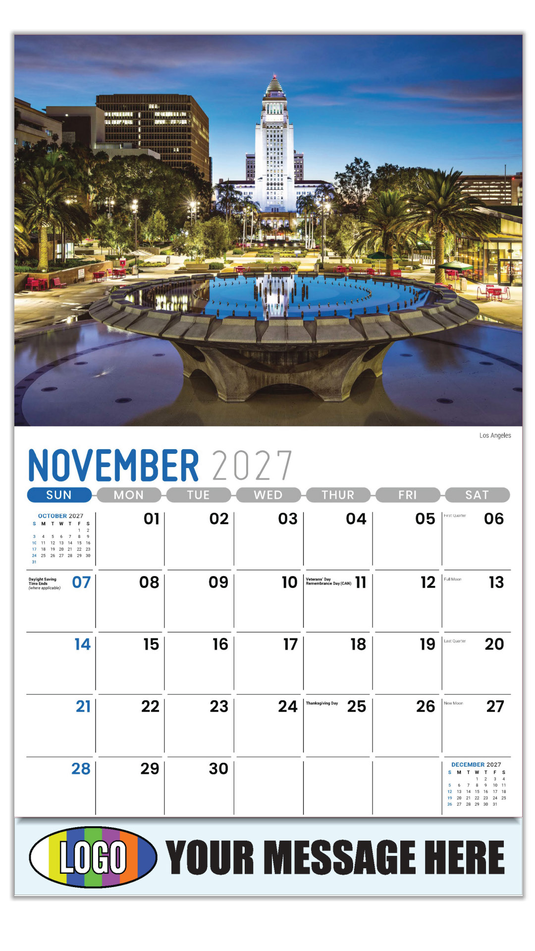 2027 Scenes of California Business Promotional Calendar