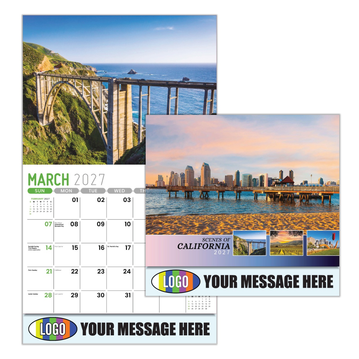 2027 Scenes of California Business Promotional Calendar