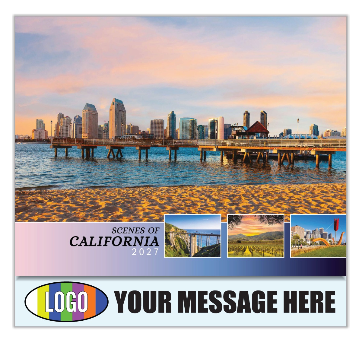 2027 Scenes of California Business Promotional Calendar