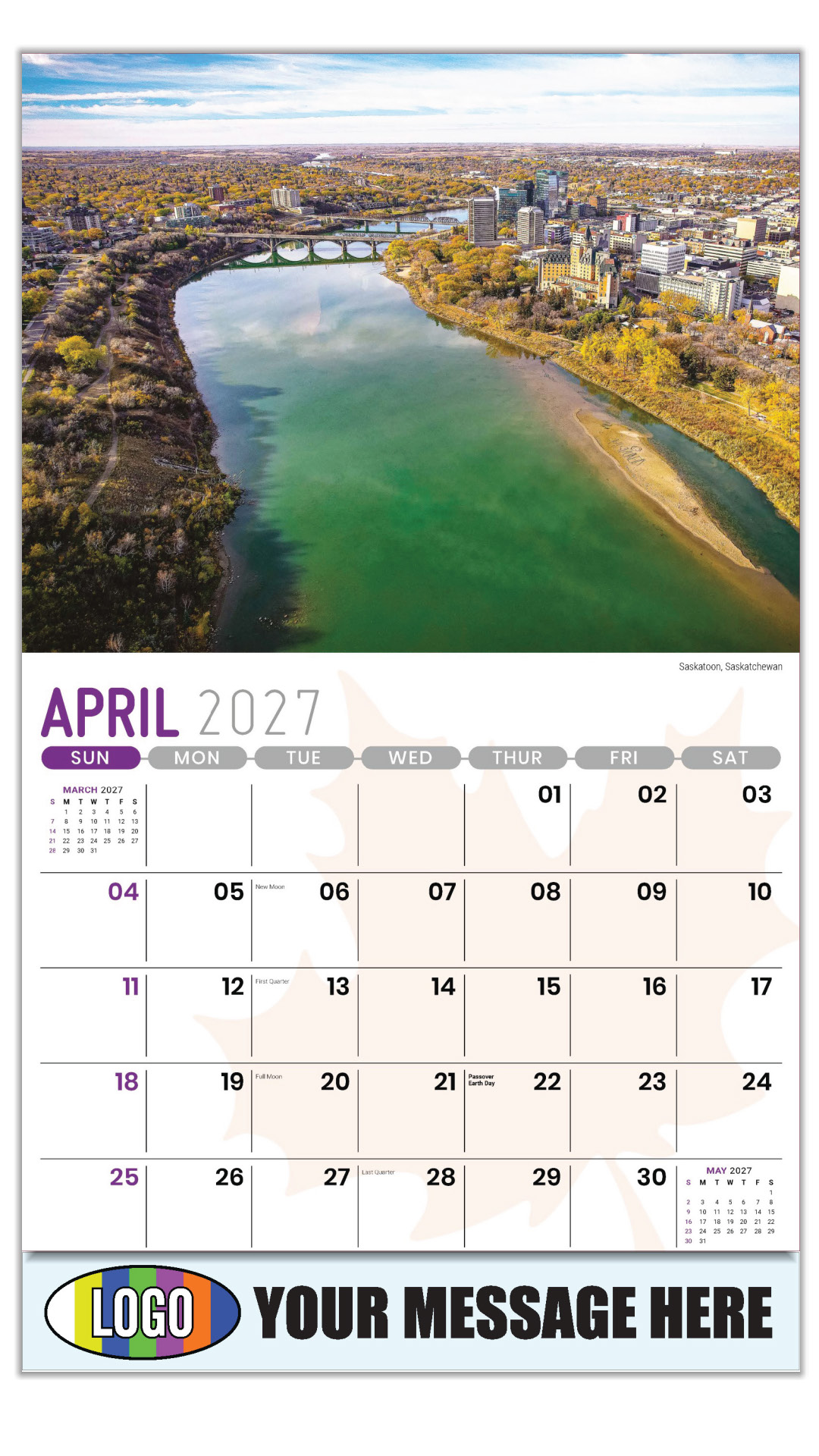 2027 Scenes of Canada Business Promotional Calendar