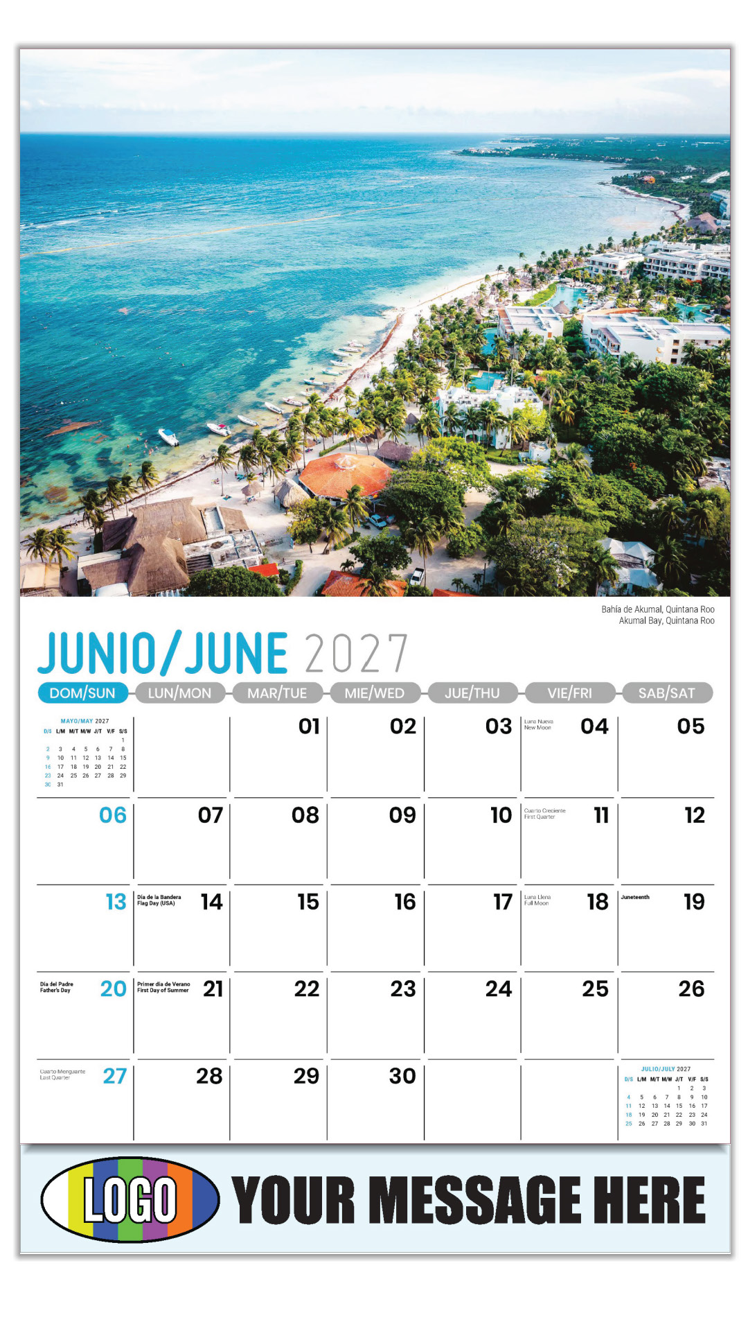 2027 Scenes of Mexico Bilingual Business Promotional Calendar