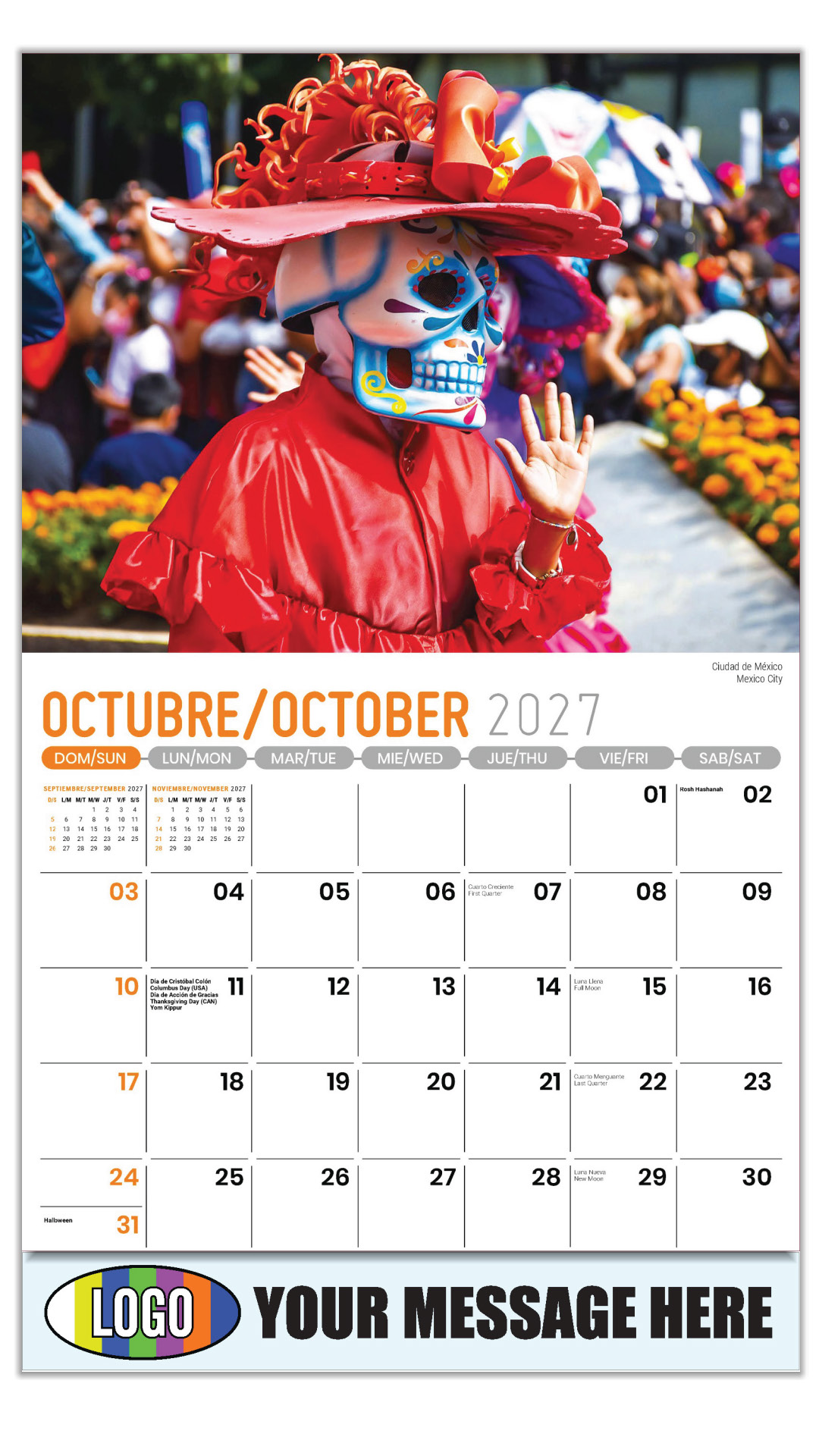 2027 Scenes of Mexico Bilingual Business Promotional Calendar