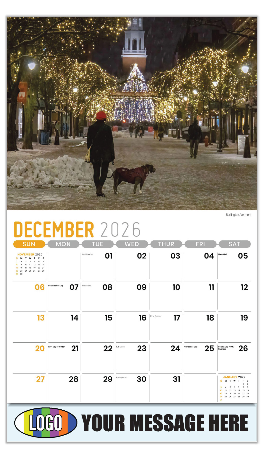 2027 Scenes of New England Business Promotional Calendar