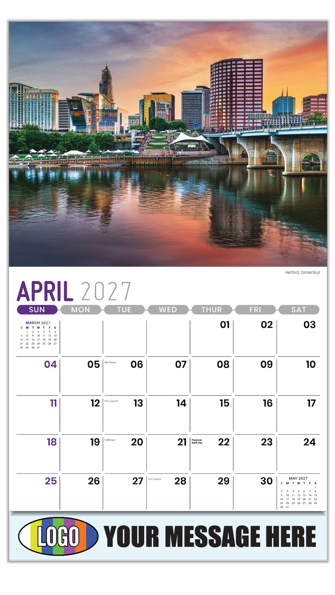 2027 Scenes of New England Business Promotional Calendar